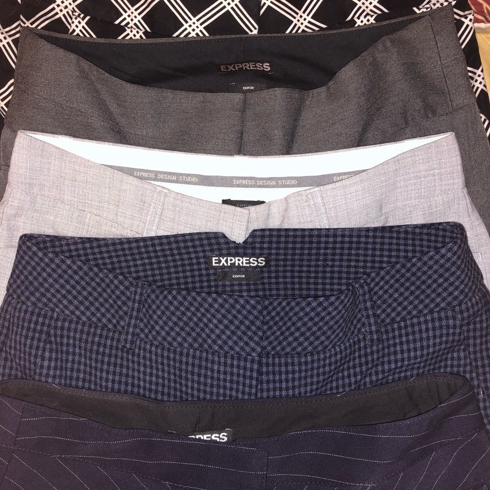 Lot of 5 Express work pants/slacks